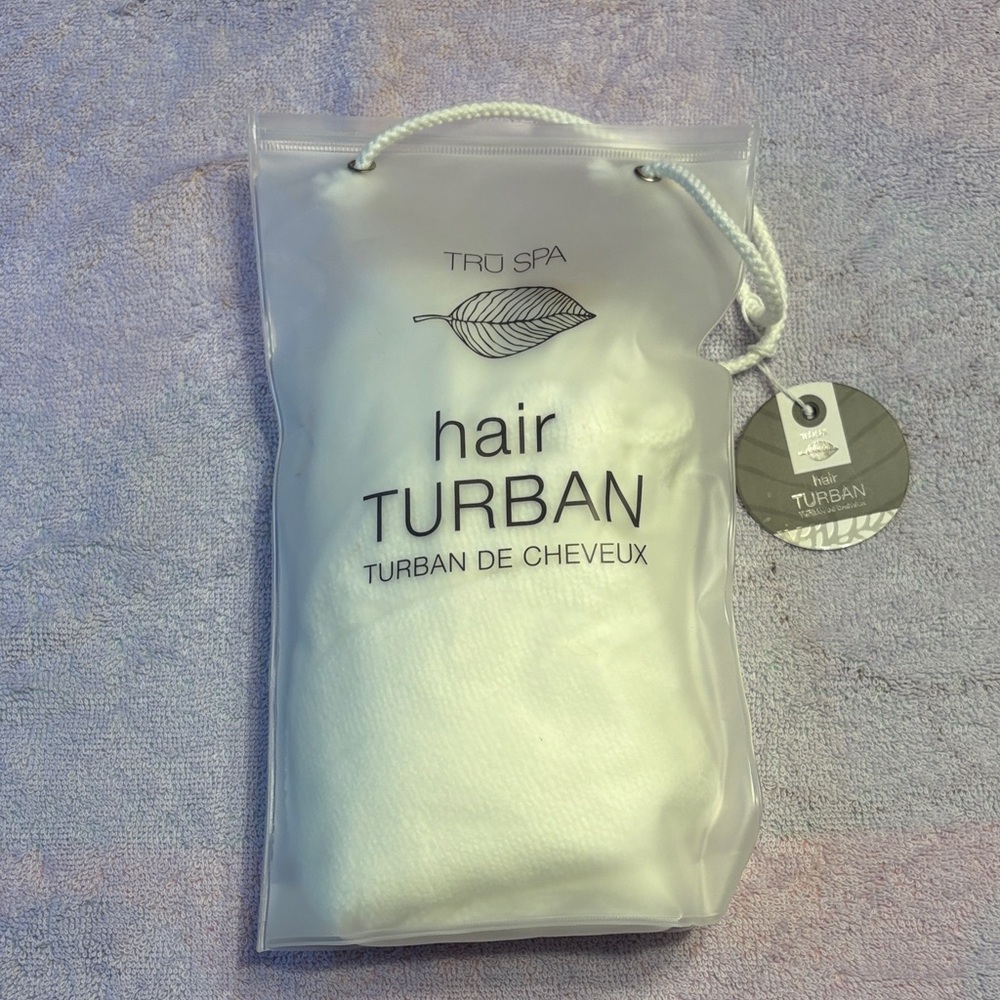 TRU SPA White Hair Turban